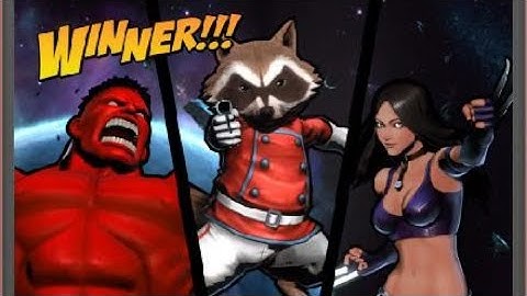 ULTIMATE MARVEL VS. CAPCOM 3 Hulk,Rocket Raccoon,X23 Arcade Mode