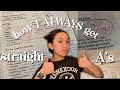 how to be a straight A student… 💌how to ALWAYS get good grades