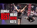 7 Minutes of Some of the Best Female Head Kick KO's in MMA