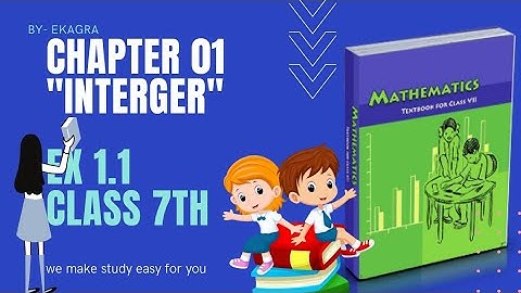 Question 09 of chapter " integer " exercise 1.1 #class 7th MATHS NCERT