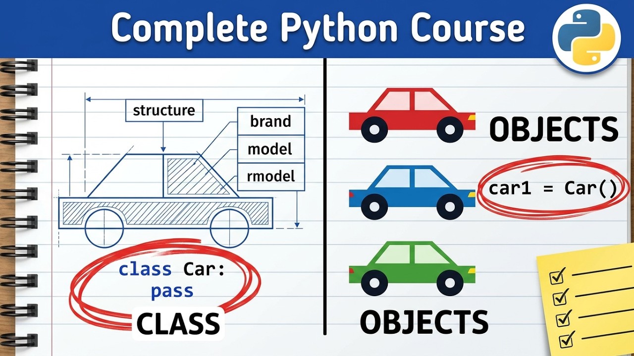 Python Classes & Objects क्या हैं? | Class and Object in Python Hindi | OOP Tutorial