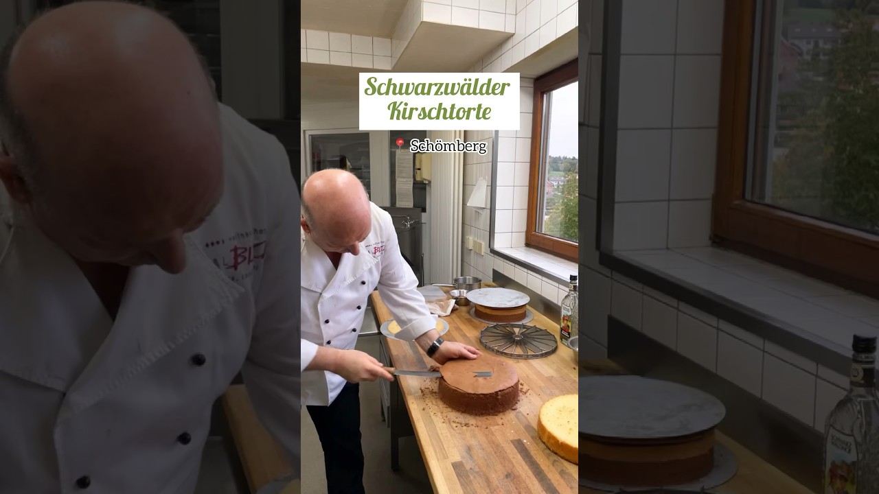 🌲🍒 Wie wird eine Schwarzw&auml;lder Kirschtorte zubereitet? #shorts