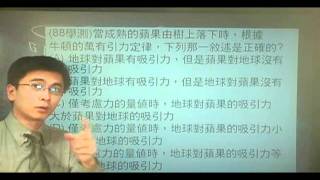 B880204 (88學測)當成熟的蘋果由樹上落下時