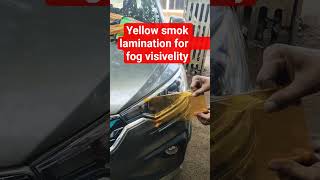 Yellow smok | fog visibility | #modificition #led #headlight