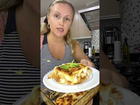 Ev Yapımı Lazanya – Домашняя лазанья – вкуснейшая паста с мясом и сыром 🍝🔥 #food #recipe #cooking
