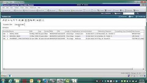Cerner: Create Patient List