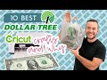 🤯10 BEST Dollar Tree Cricut Crafts & WHY! 🤯