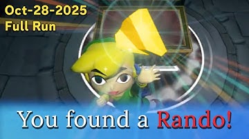 Wind Waker Randomizer w/ Crowd Control | Full Run from 10-28-25