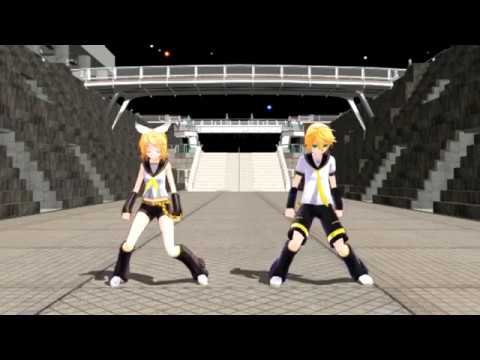 【MMD】 鏡音リン・鏡音レンでWAVE
