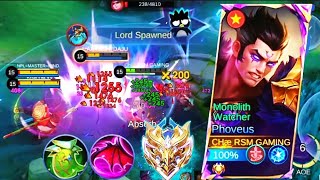 101% Auto Delete This New PHOVEUS True Damage Build Will Destroy Every Exp HEROES!!😱 | MLBB ✓