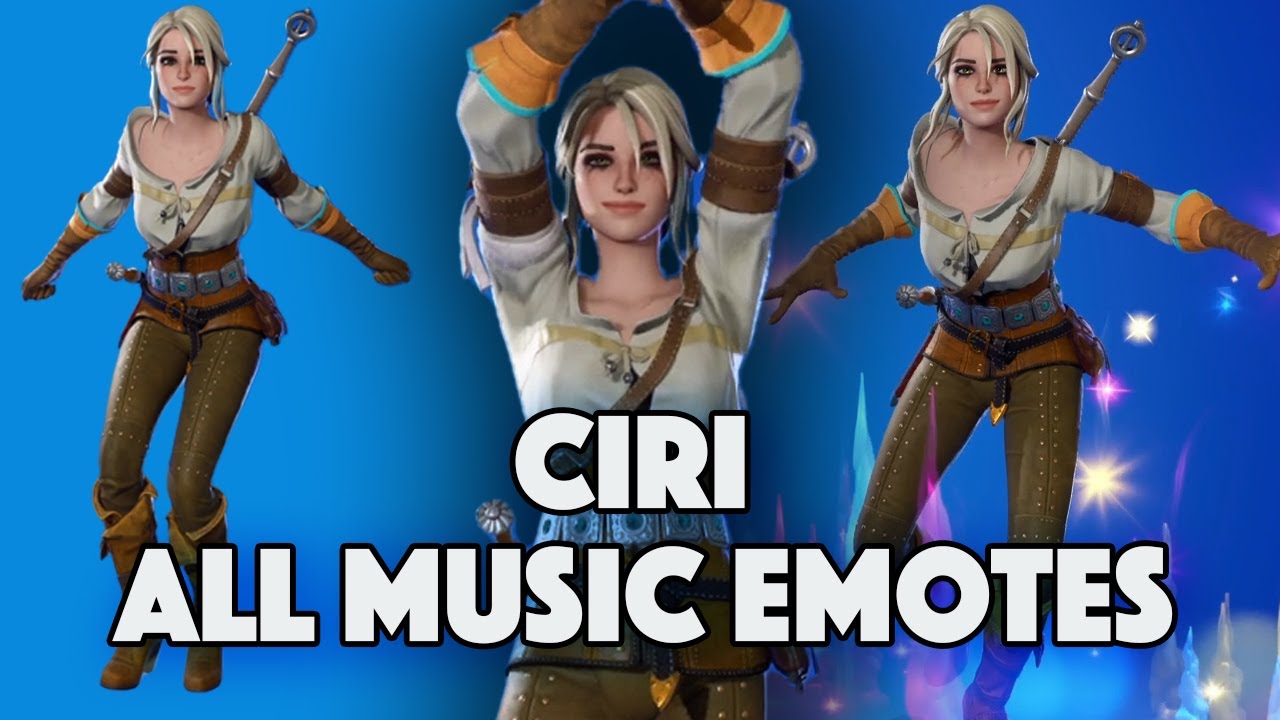 Ciri Dances All Music Emotes - THE WITCHER - FORTNITE