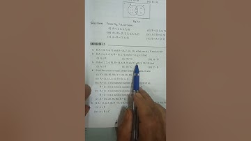 Class 10, maths(CH), Ex. 7.1(all) SETS