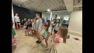 Day 1 summer, splash camp, beginning choreography, finale