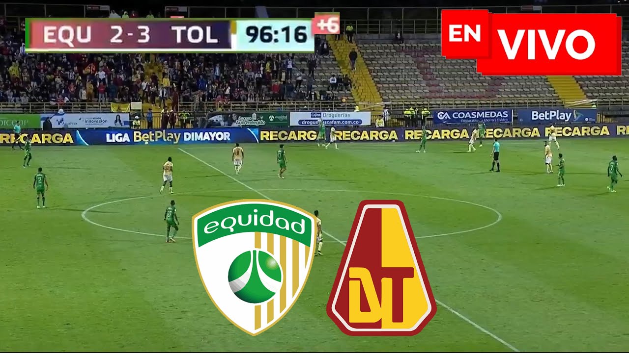 🔴 EQUIDAD 2 - 3 TOLIMA EN VIVO Y EN DIRECTO 🔴 LIGA BETPLAY I-2024 🏆 ...