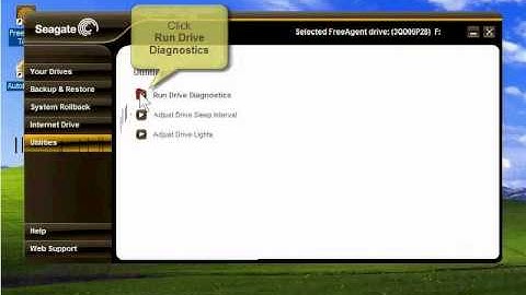 FreeAgent Pro Tools Utilities - Performing Drive Diagnostics