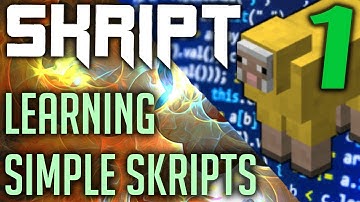 Making Simple Skripts (1) - Skript Tutorials 🤯