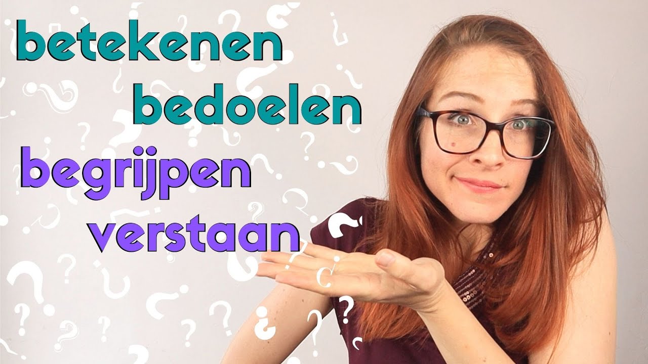 🤔How to say in DUTCH that you don't UNDERSTAND something ...
