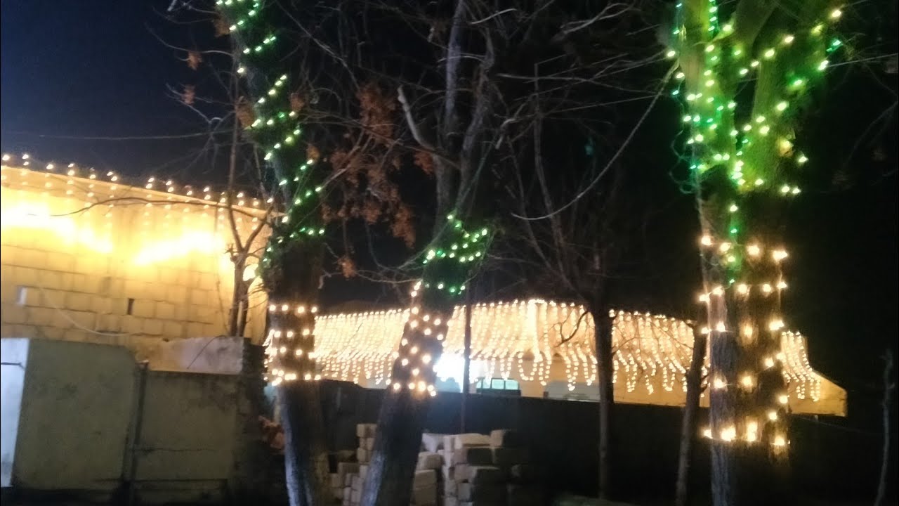Latest Wedding Light Decoration in Tarbela Ghazi l Adan Light Decoration l