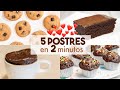 5 MICROWAVE DESSERTS In 2 Minutes