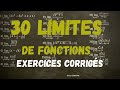 30 limites de fonctions exercices corrigs