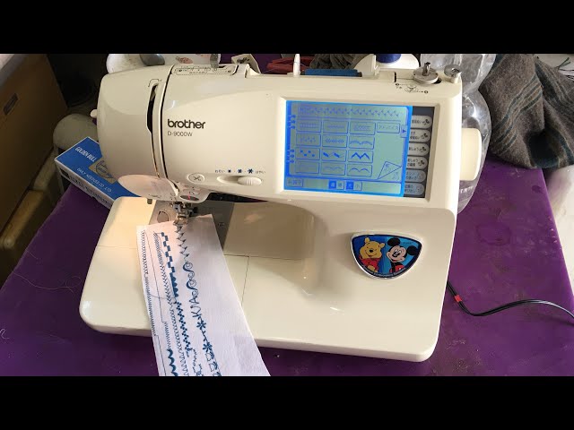 brother D-9000W sewing machine - YouTube