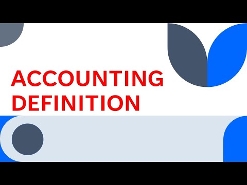Tutorial 1: ACCOUNTING DEFINITION