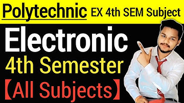 Electronics Engineering Diploma 4th Semester Subjects and Syllabus 2021-22