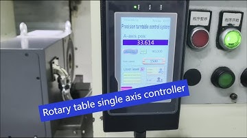 SilverCNC  C180 4th axis rotary table with single axis controller on Siemens