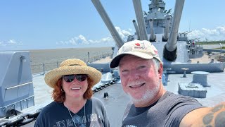 Touring the battleship USS Alabama and submarine USS Drum in Mobile