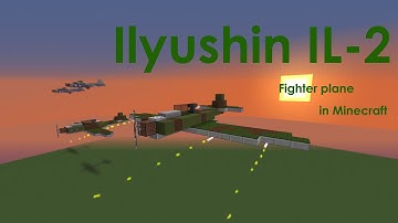 Ilyushin IL 2 WWII plane in Minecraft