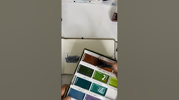 Gelli Print Mixed Media Watercolor Painting #shorts #gelliprinting #mixedmedia