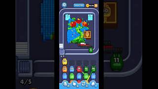 Pixel Flow How to beat Level 1144 walkthrough solution, no power ups(no commentary just chill music)