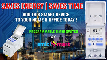 Programmable Timer Switch With 7 Days 24 Hours Scheduling.