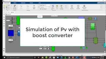 How to design simulation of PV with Boost converter in MATLAB Simulink | MATLAB Solutions