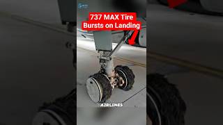 Boeing 737 MAX Tyres Burst on Landing. #shorts