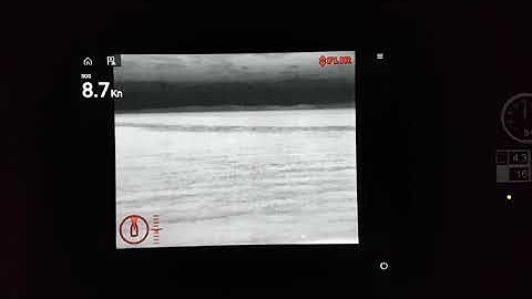 Raymarine Axiom plotter on a night shift