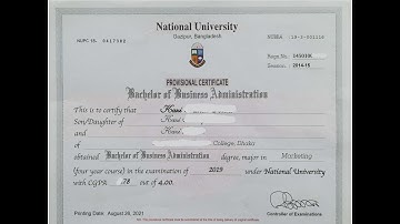 Provisional Certificate VS Original Certificate দেখতে কেমন? এবং কী লেখা থাকে?