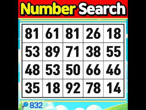 Number Search #832 Life is all about perspective.【Match | brain game | puzzle 】