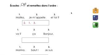 MODULE 1 EDITION 2 :  Ordre phrases