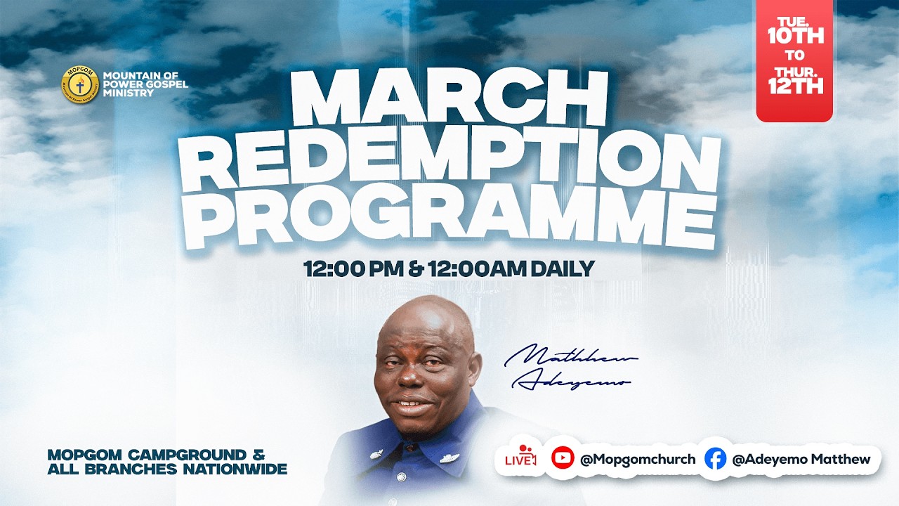 REDEMPTION REVIVAL -DAY ONE-  8TH MARCH 2026