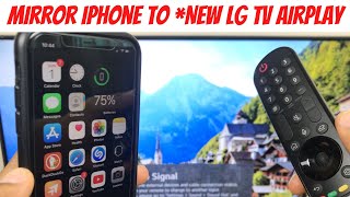 Connect Iphone To New Lg Smart Tv Airplay - Webos 6
