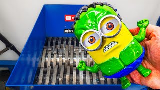 What Happens When You Shred a Hulk Minion Toy? (Experiment)