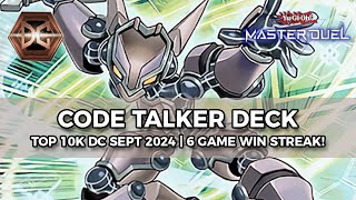 70% Win Rate! Code Talker Top 10k Duelist Cup Sept 2024
