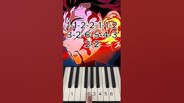 MUUUUZAAAAN! (Demon Slayer: Gurenge opening 1) Easy piano 🎹🔥