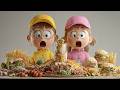 Toddler's Favorite Meal | One Two Three | With Slide | Tv katakit bibi |23| #kindergartensong