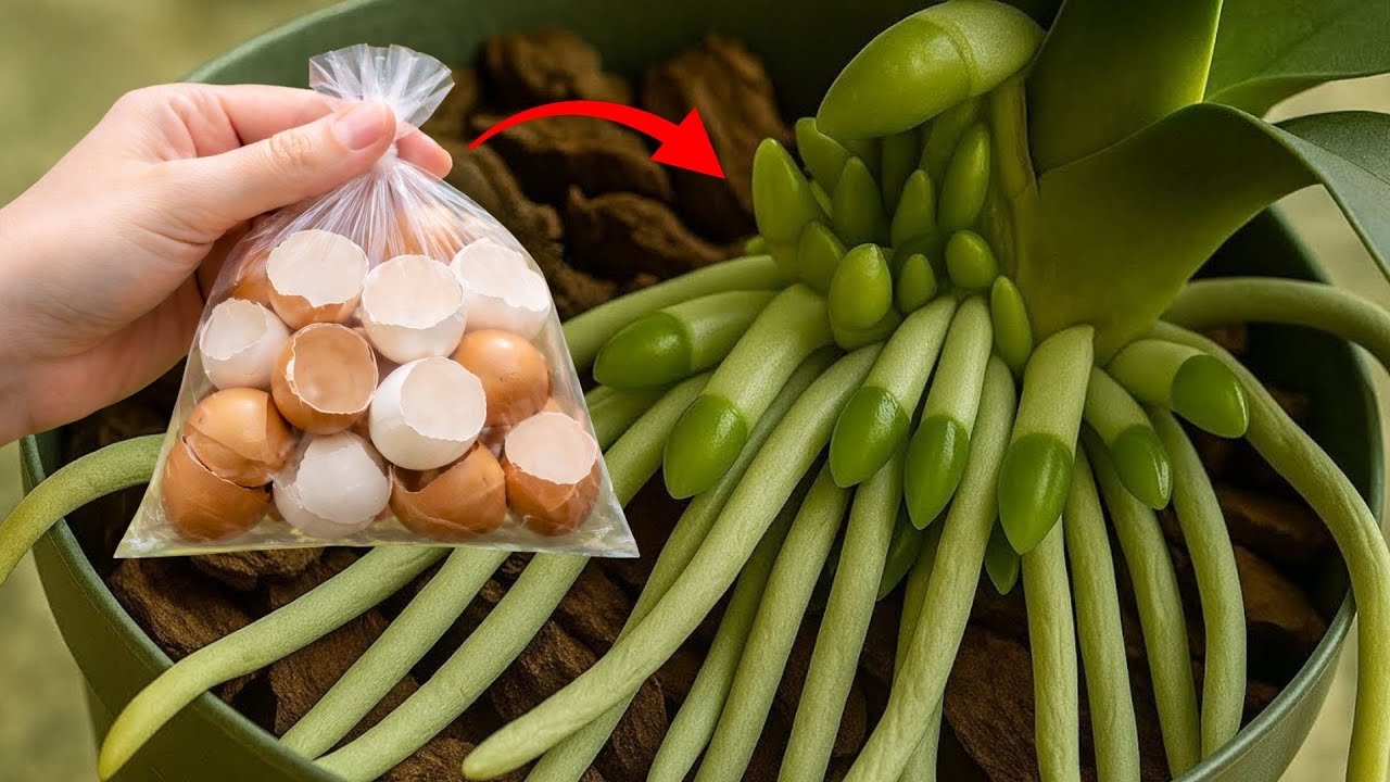 Только яичная скорлупа! Мощное натуральное удобрение для крепких корней и непрерывного цветения.