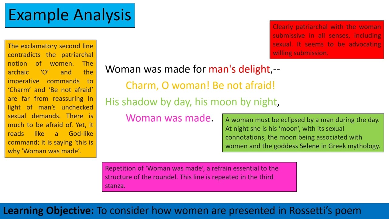 Lesson 19  - A Helpmeet for Him - Rossetti