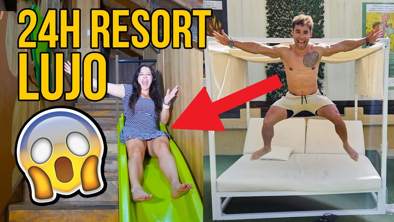 24 HORAS viviendo en RESORT de LUJO ULTRA TODO INCLUIDO(????Hay atracciones en la habitación)