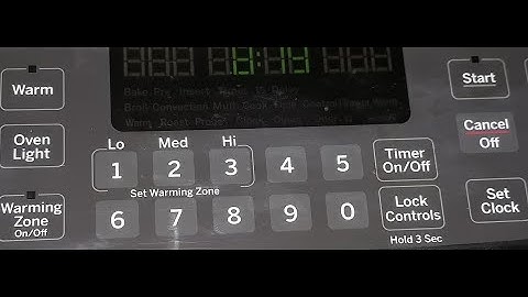 Setting Clock on GE Stove