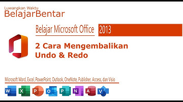 Langkah-langkah Mengatasi Menu Undo / Redo Yang Hilang di Microsoft Word, Excel, PowerPoint